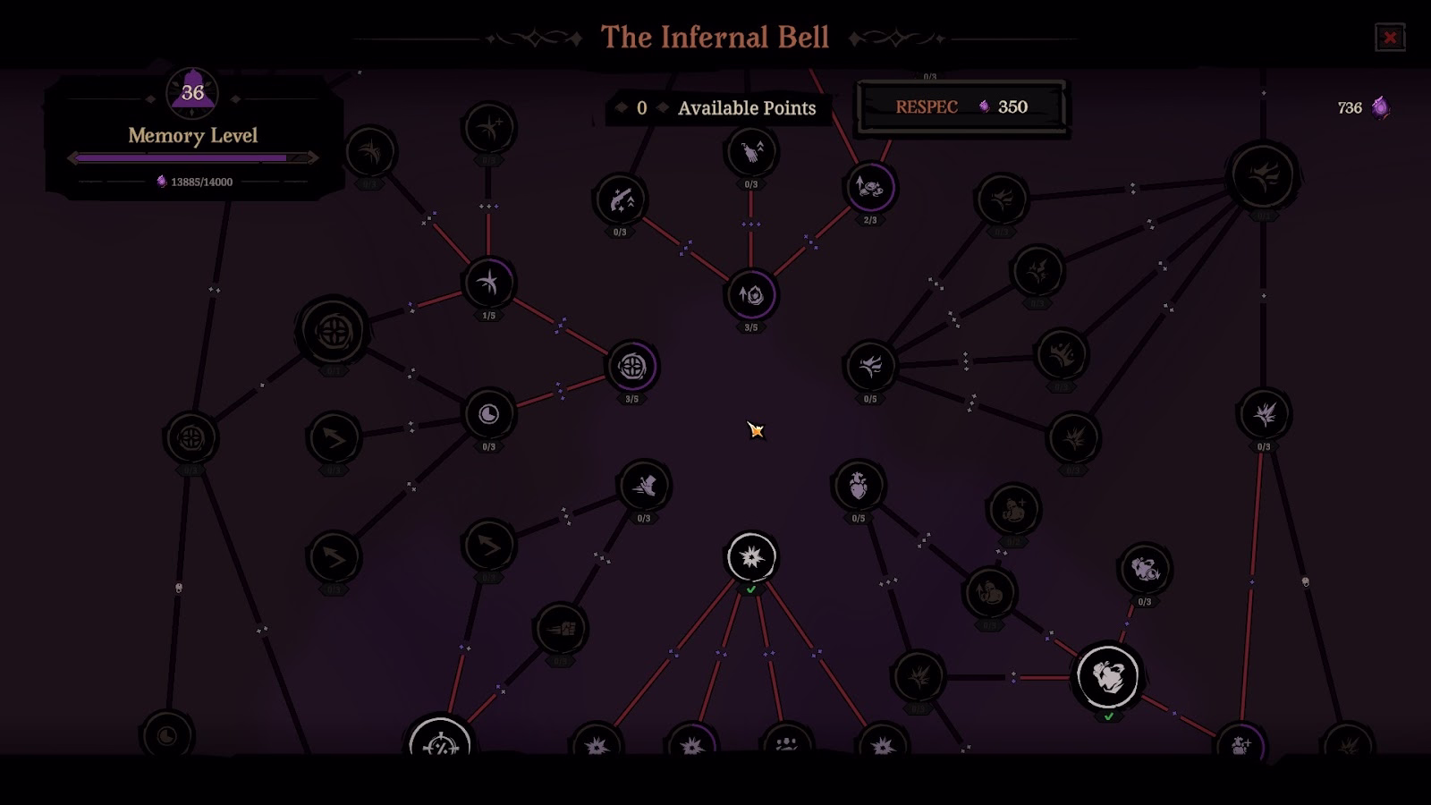 The Infernal Bell skill tree